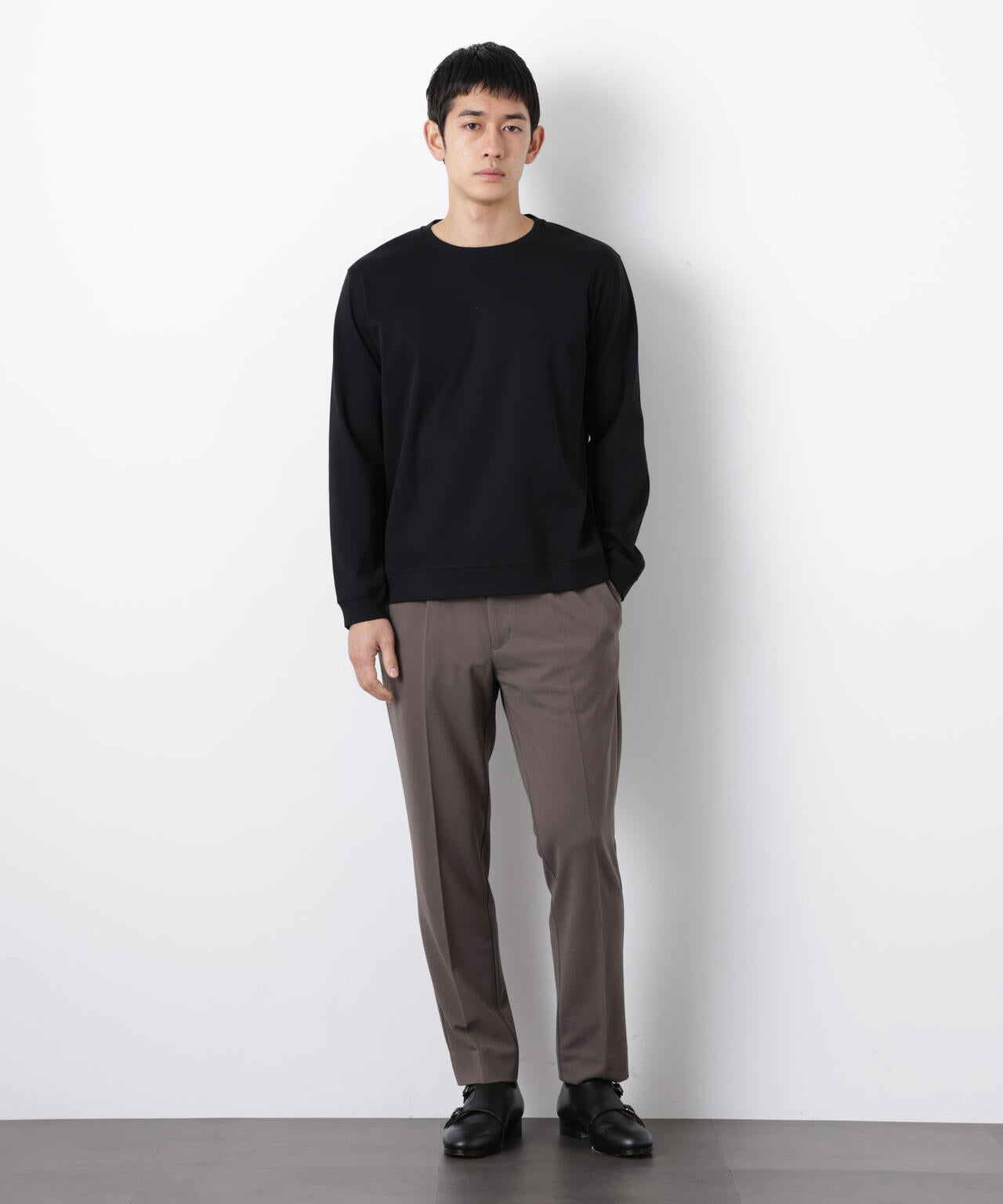 「FORMAL JERSEY」クルーネックカットソー長袖