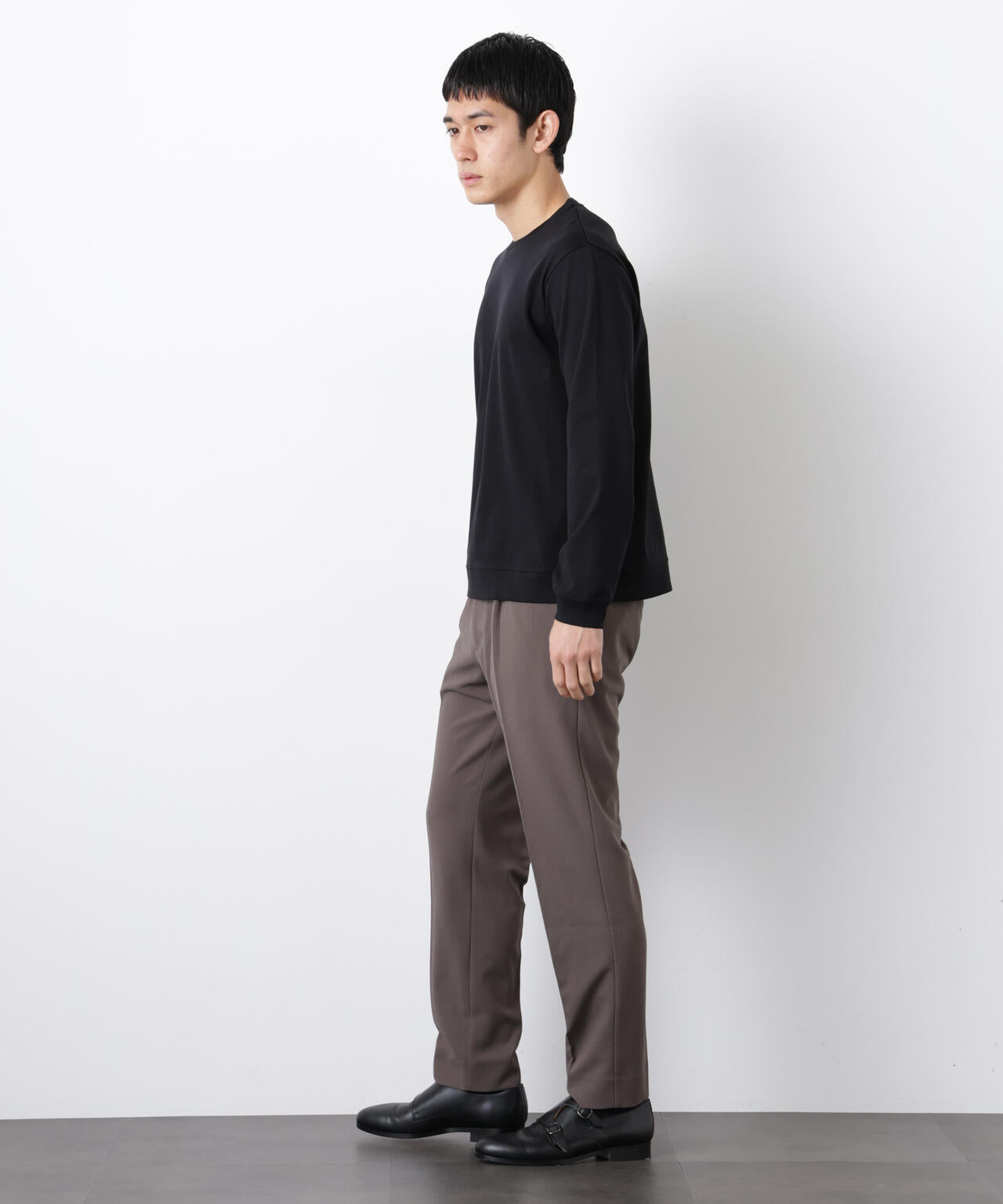 「FORMAL JERSEY」クルーネックカットソー長袖