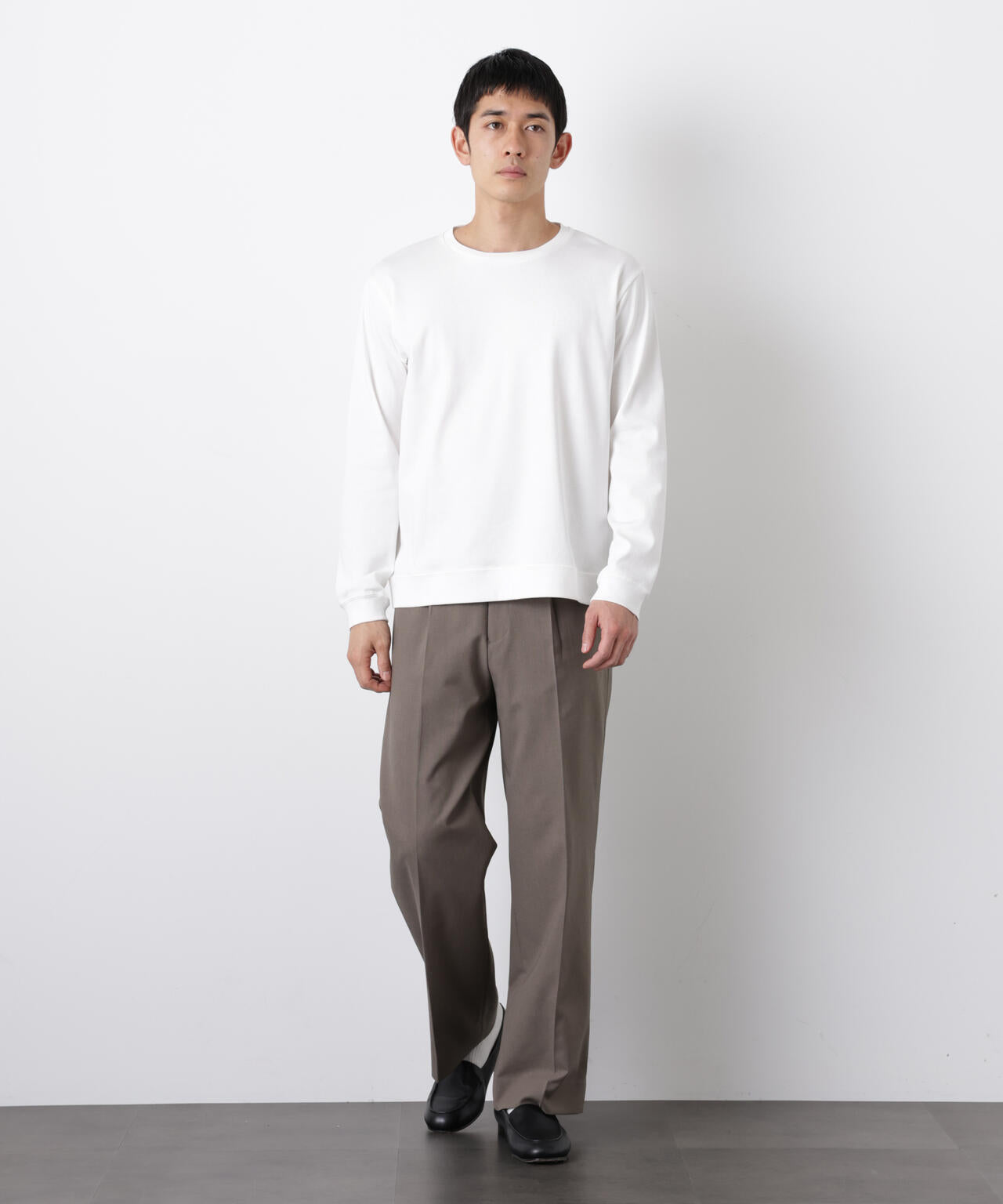 「FORMAL JERSEY」クルーネックカットソー長袖