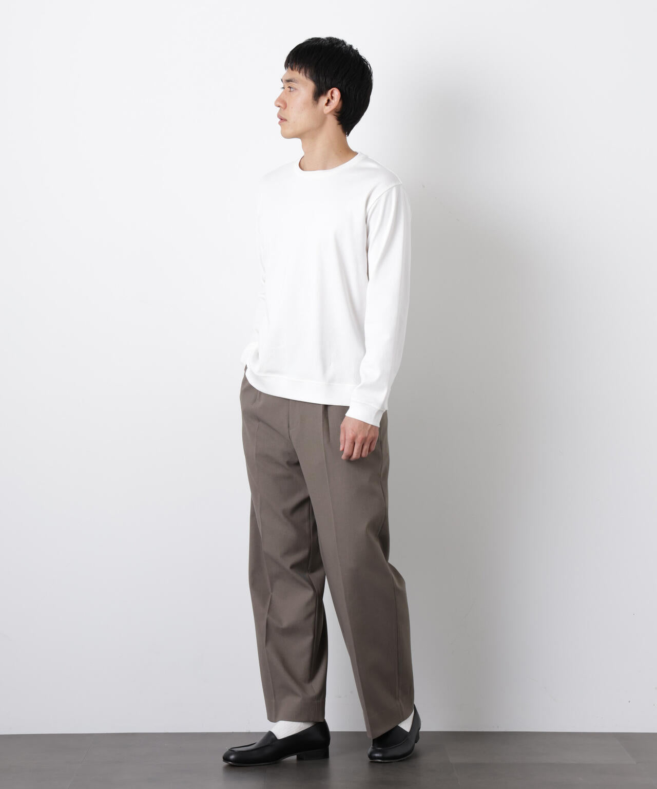 「FORMAL JERSEY」クルーネックカットソー長袖