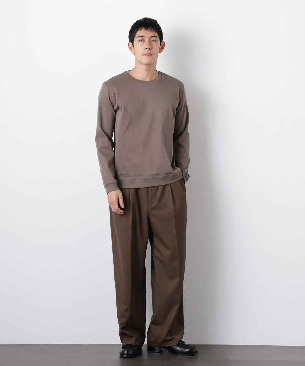 「FORMAL JERSEY」クルーネックカットソー長袖