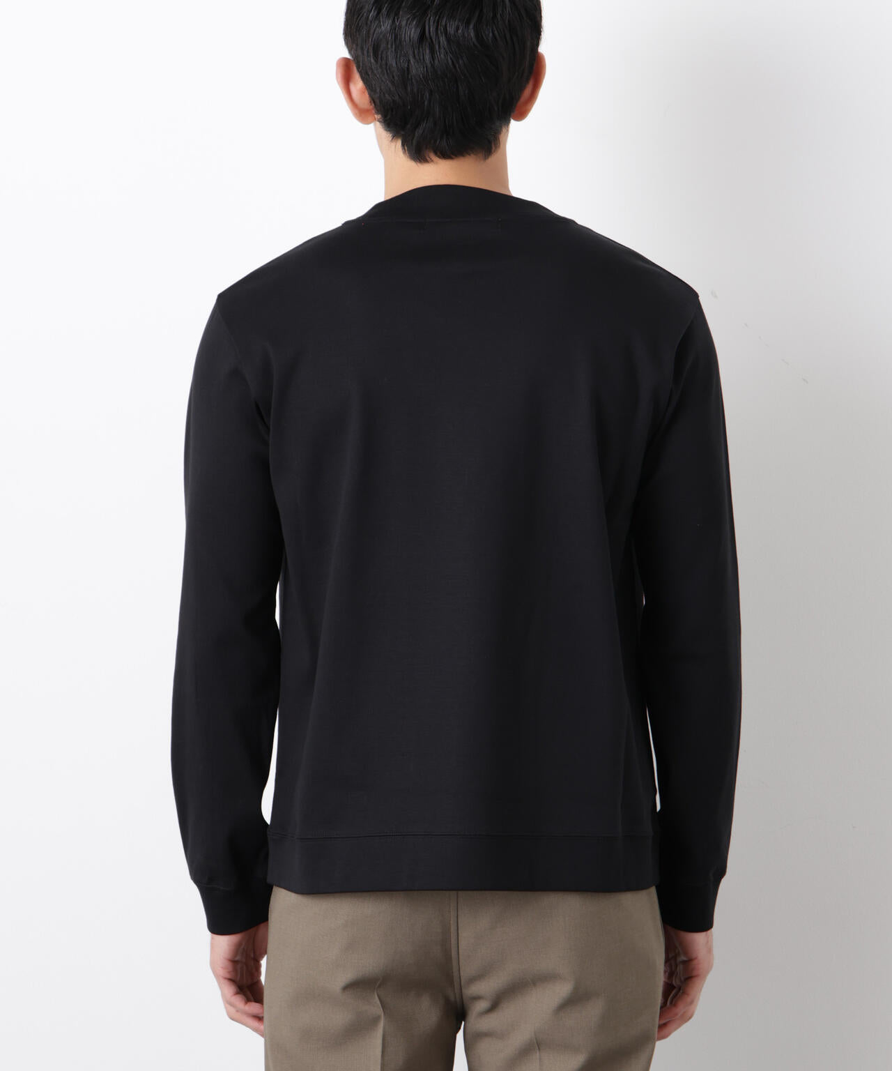「FORMAL JERSEY」モックネックカットソー長袖