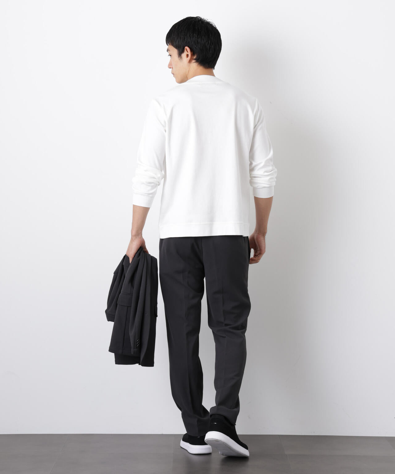「FORMAL JERSEY」モックネックカットソー長袖