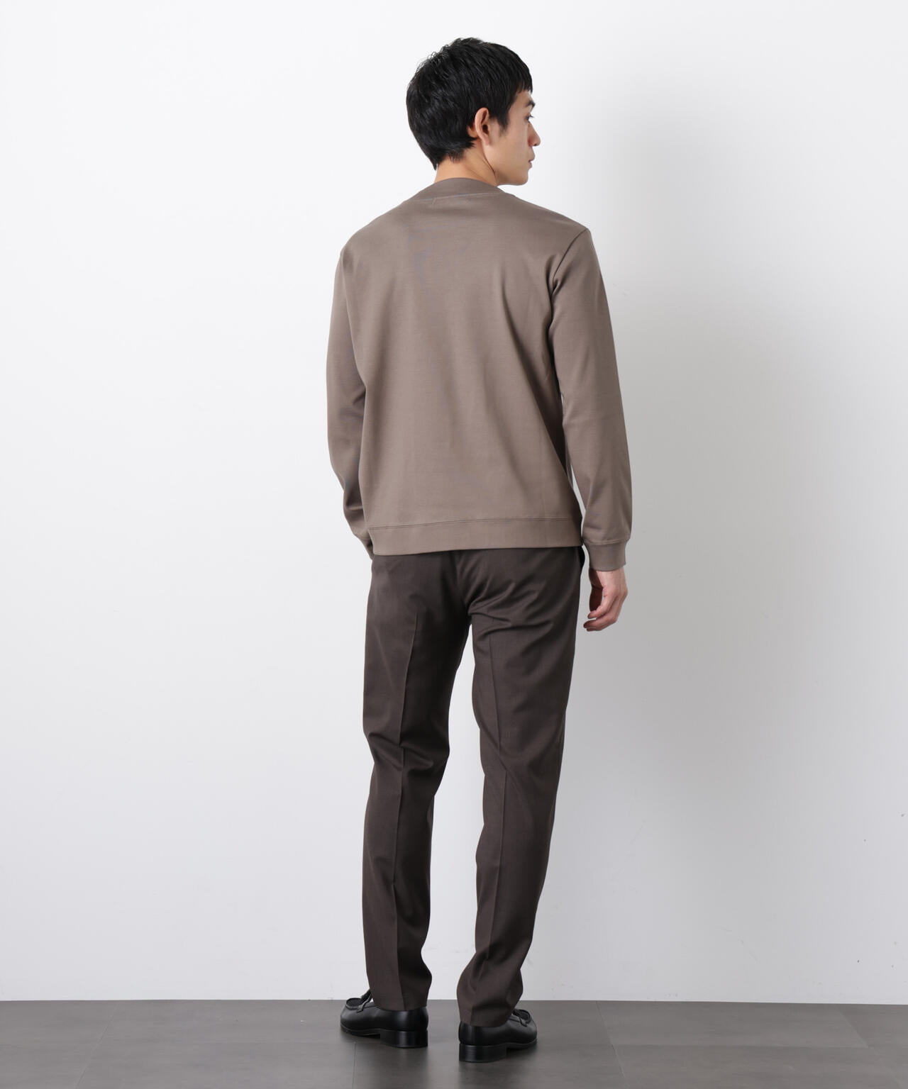 「FORMAL JERSEY」モックネックカットソー長袖