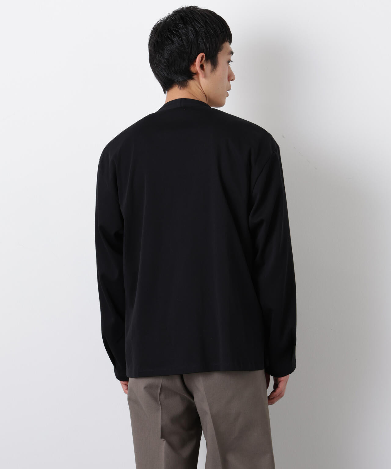 「FORMAL JERSEY」ノーカラーカーディガン