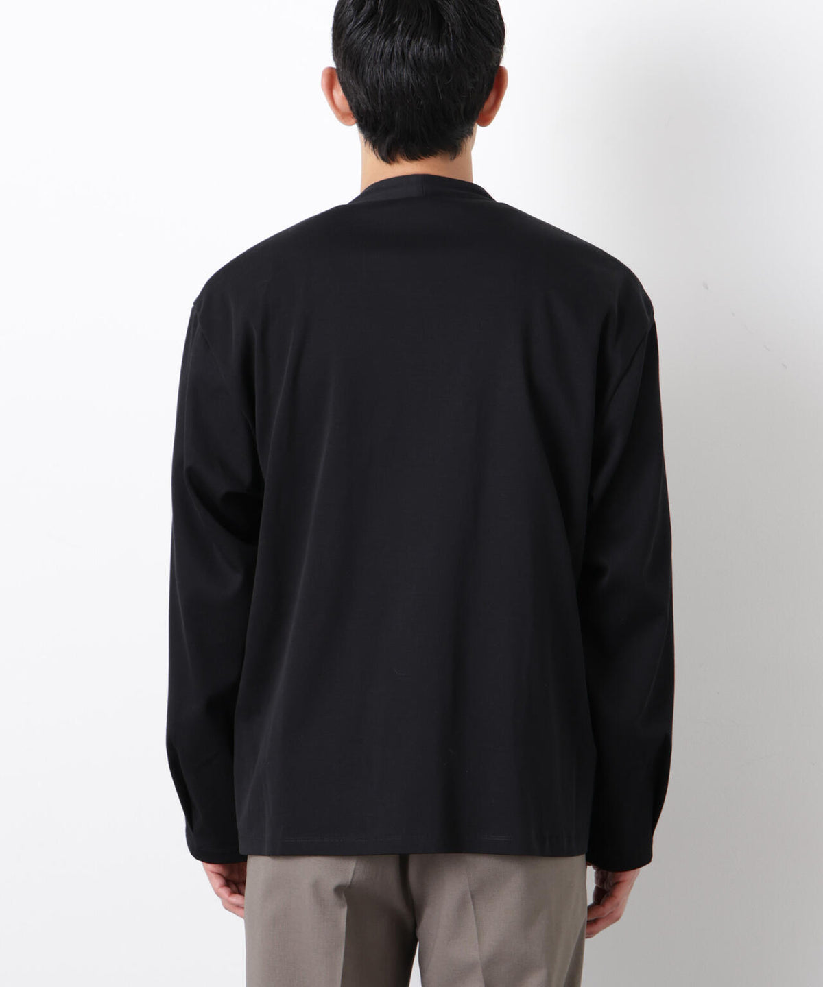 「FORMAL JERSEY」ノーカラーカーディガン