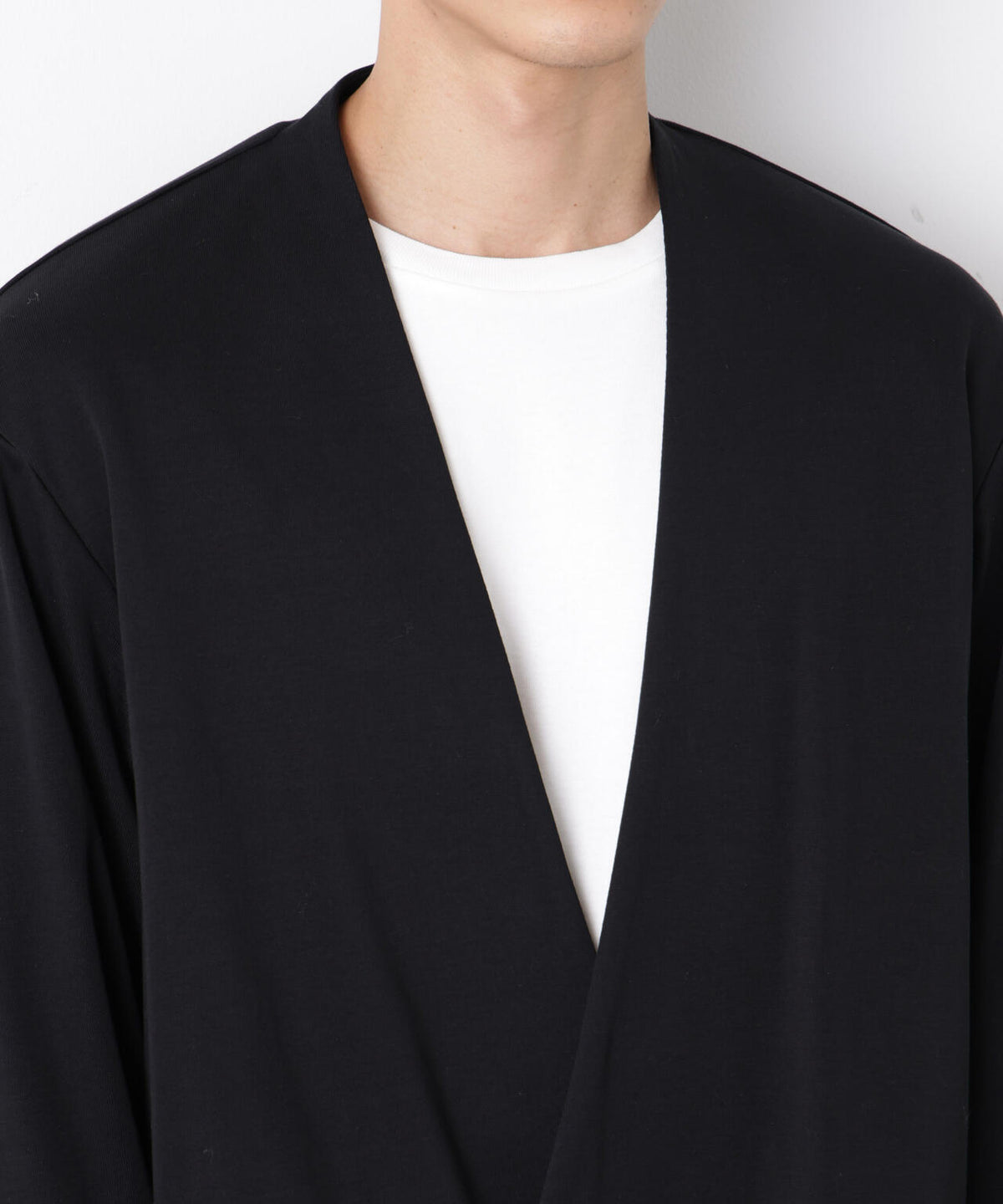「FORMAL JERSEY」ノーカラーカーディガン