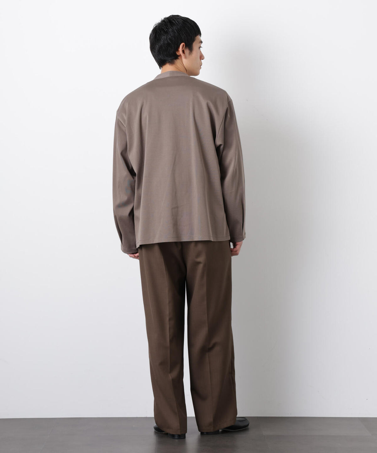 「FORMAL JERSEY」ノーカラーカーディガン