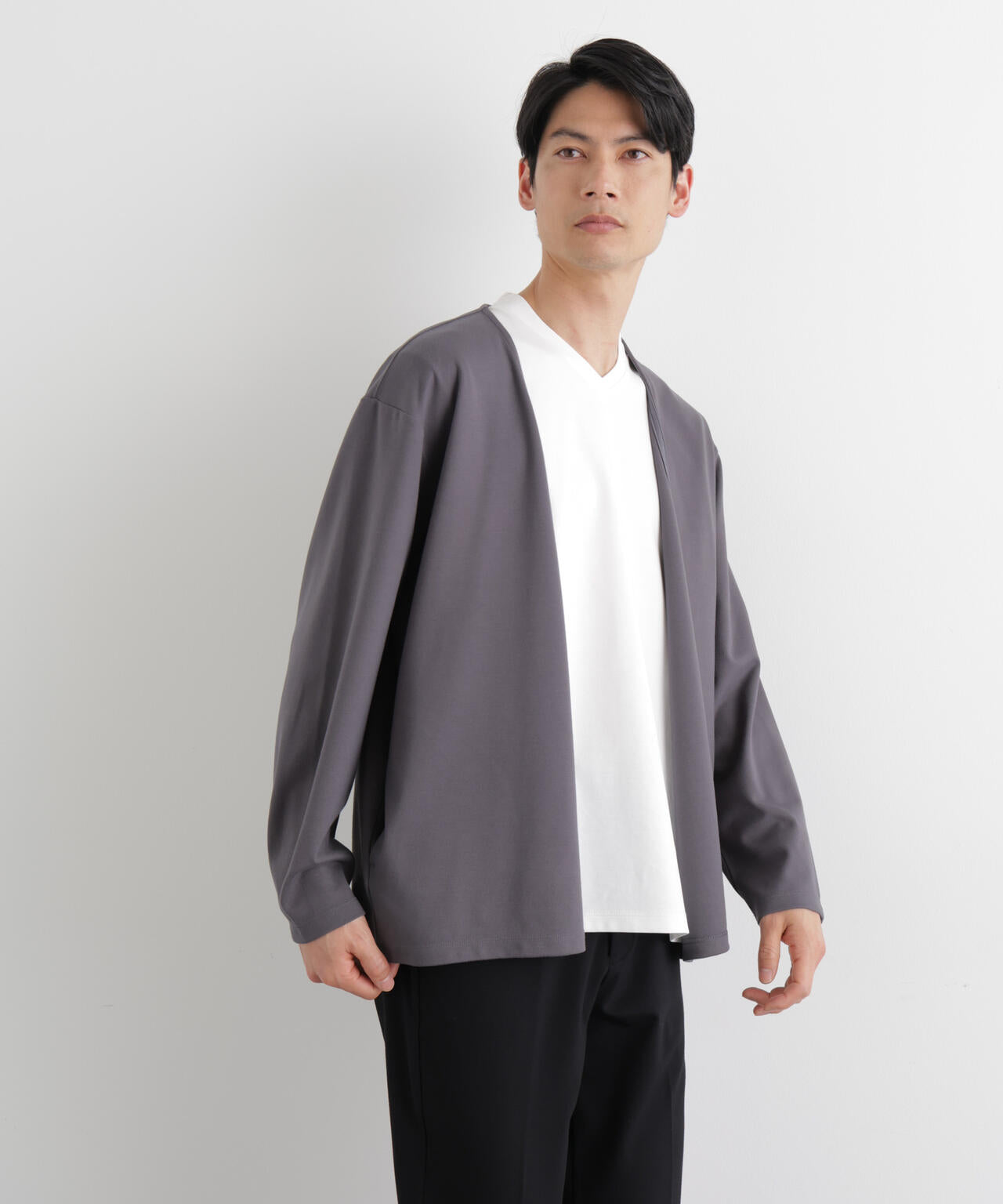 「Meaningful Continuity」coveross(R) レーヨンジャージートッパーカーディガン