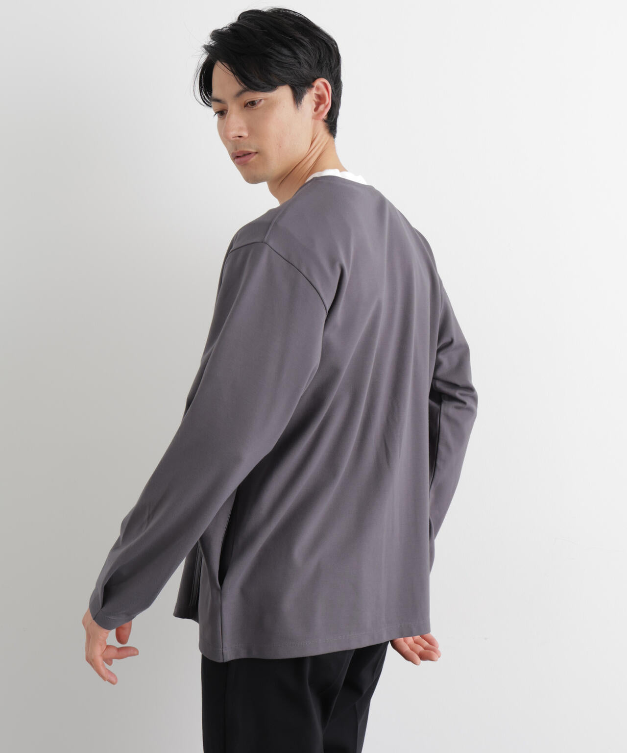 「Meaningful Continuity」coveross(R) レーヨンジャージートッパーカーディガン