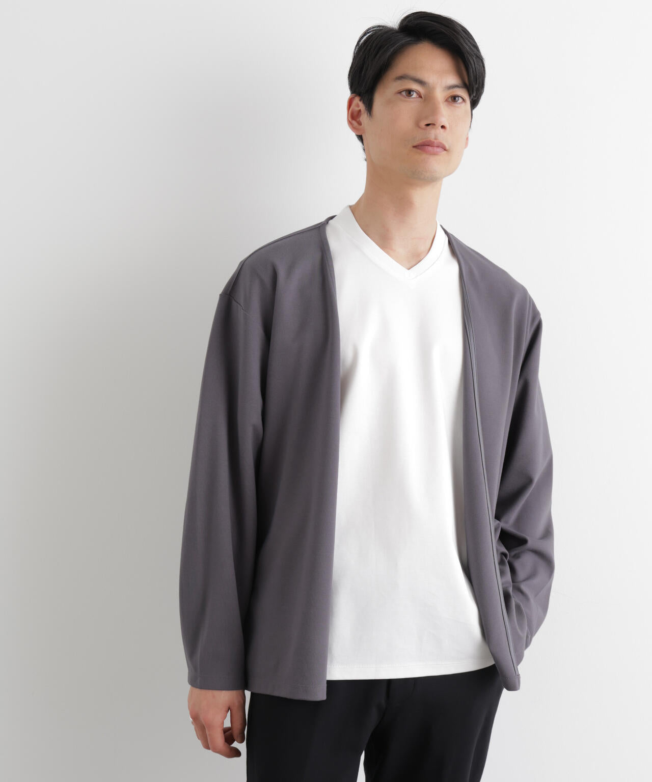 「Meaningful Continuity」coveross(R) レーヨンジャージートッパーカーディガン