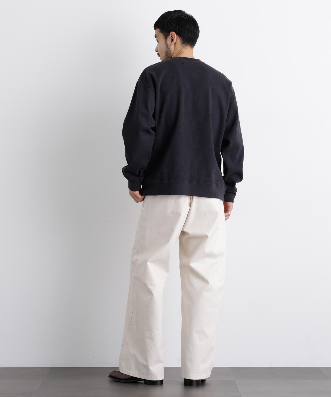 コットンサーマルクルーネックプルオーバー