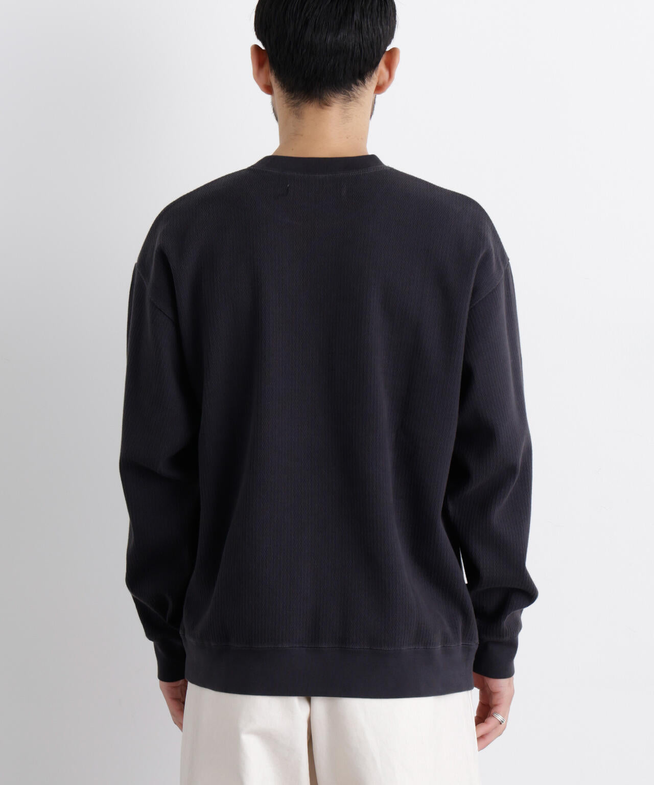コットンサーマルクルーネックプルオーバー