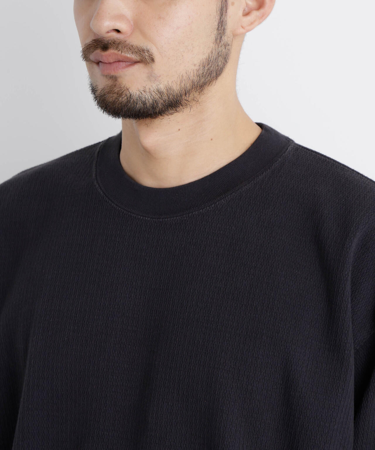 コットンサーマルクルーネックプルオーバー