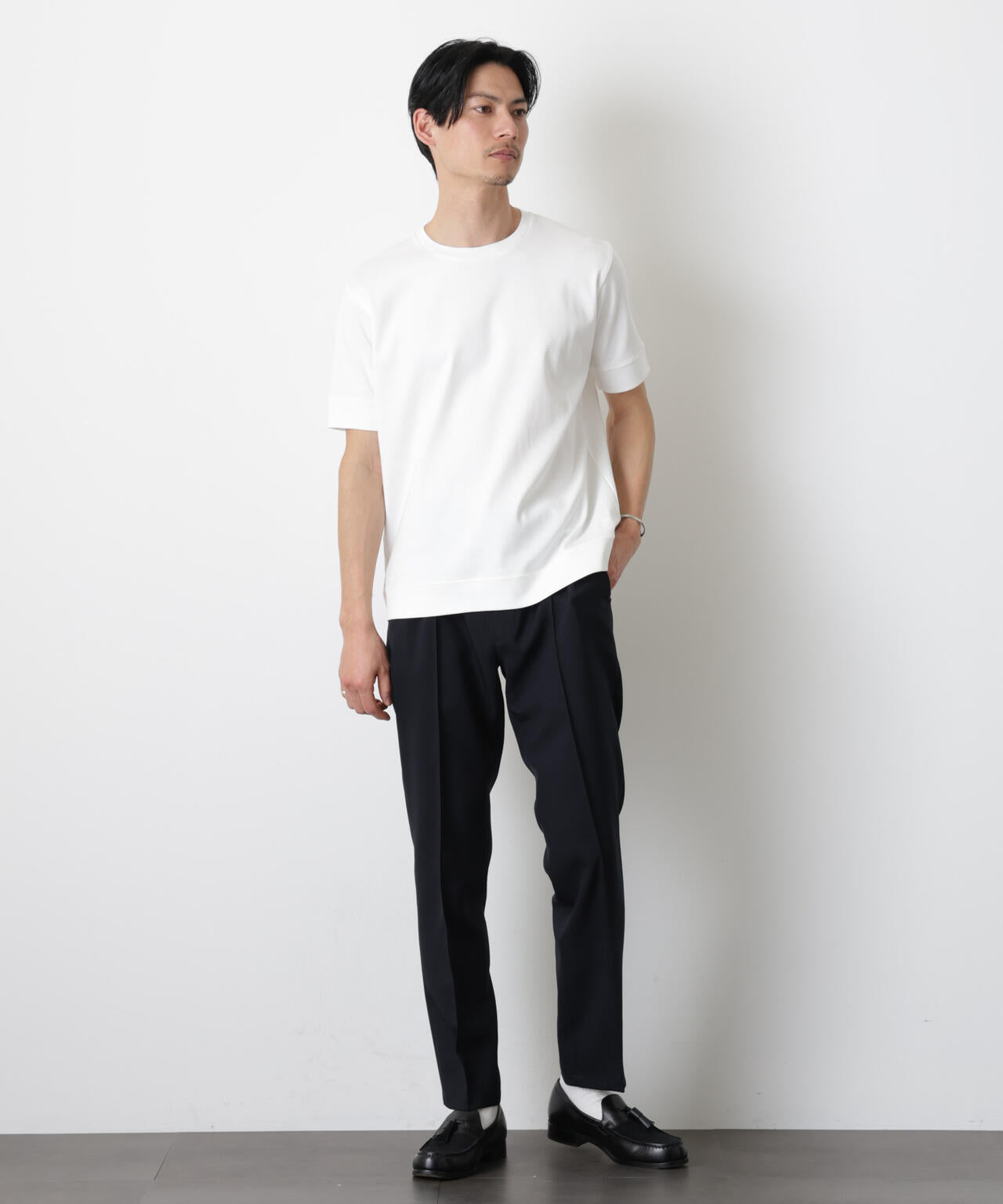 「FORMAL JERSEY」クルーネックカットソー半袖