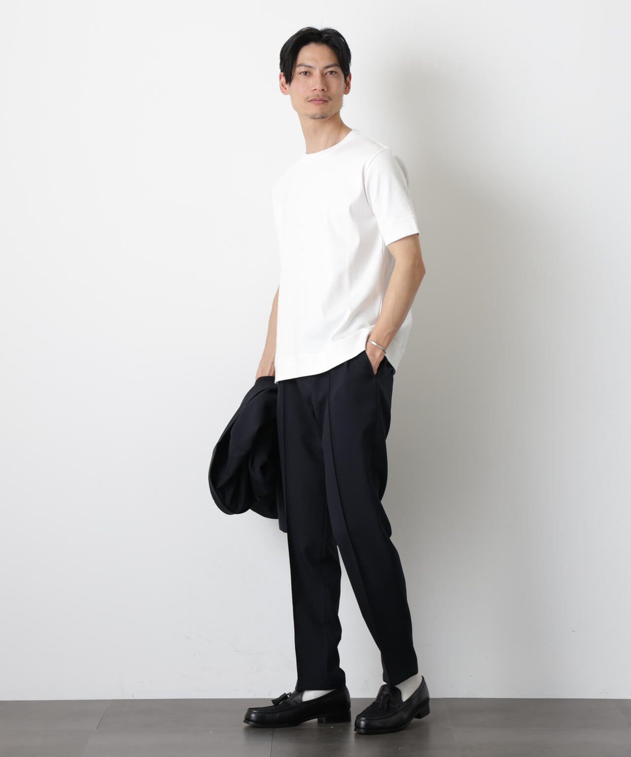 「FORMAL JERSEY」クルーネックカットソー半袖