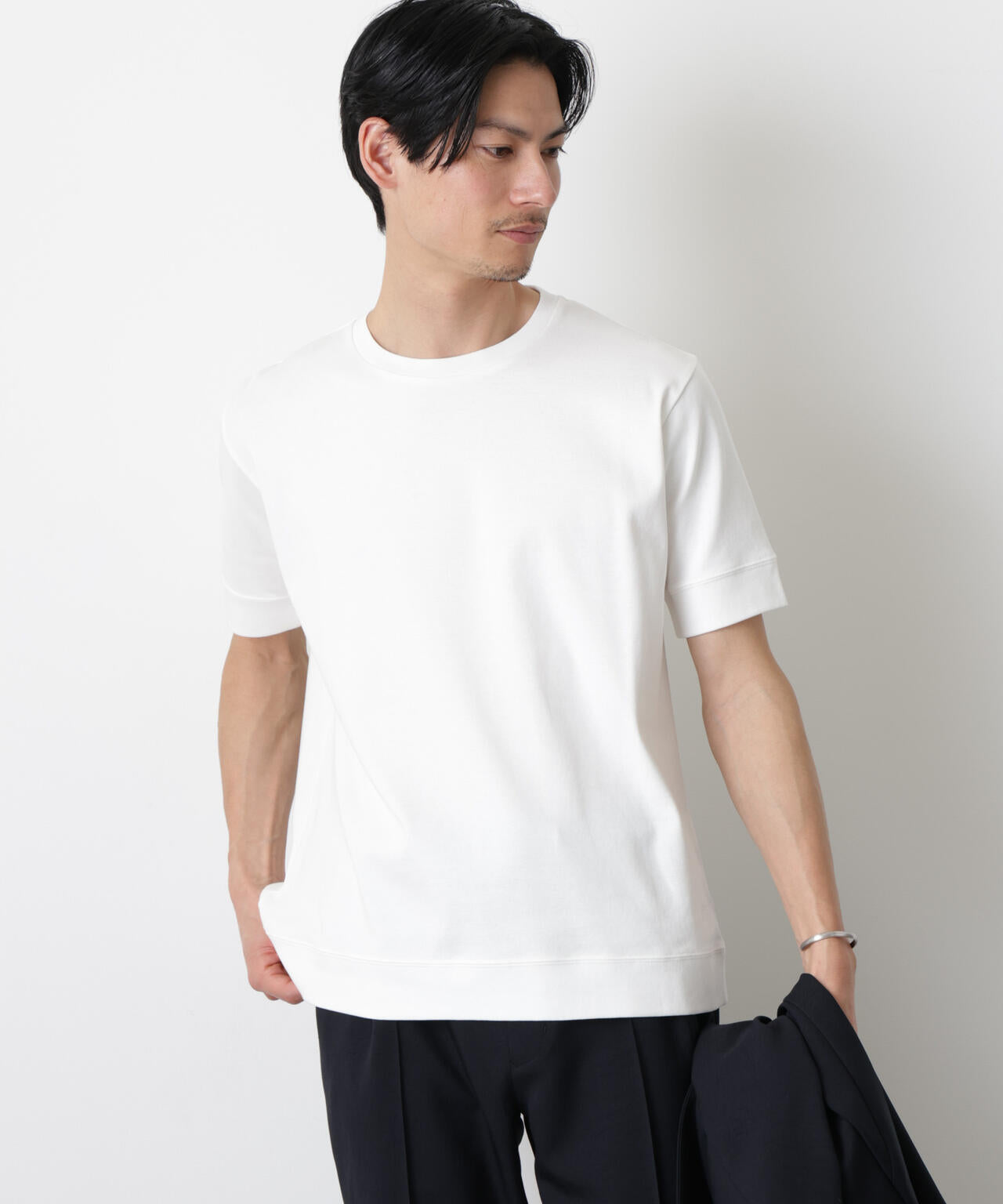 「FORMAL JERSEY」クルーネックカットソー半袖