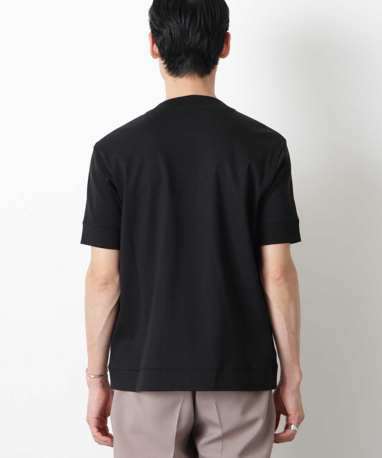 「FORMAL JERSEY」モックネックカットソー半袖