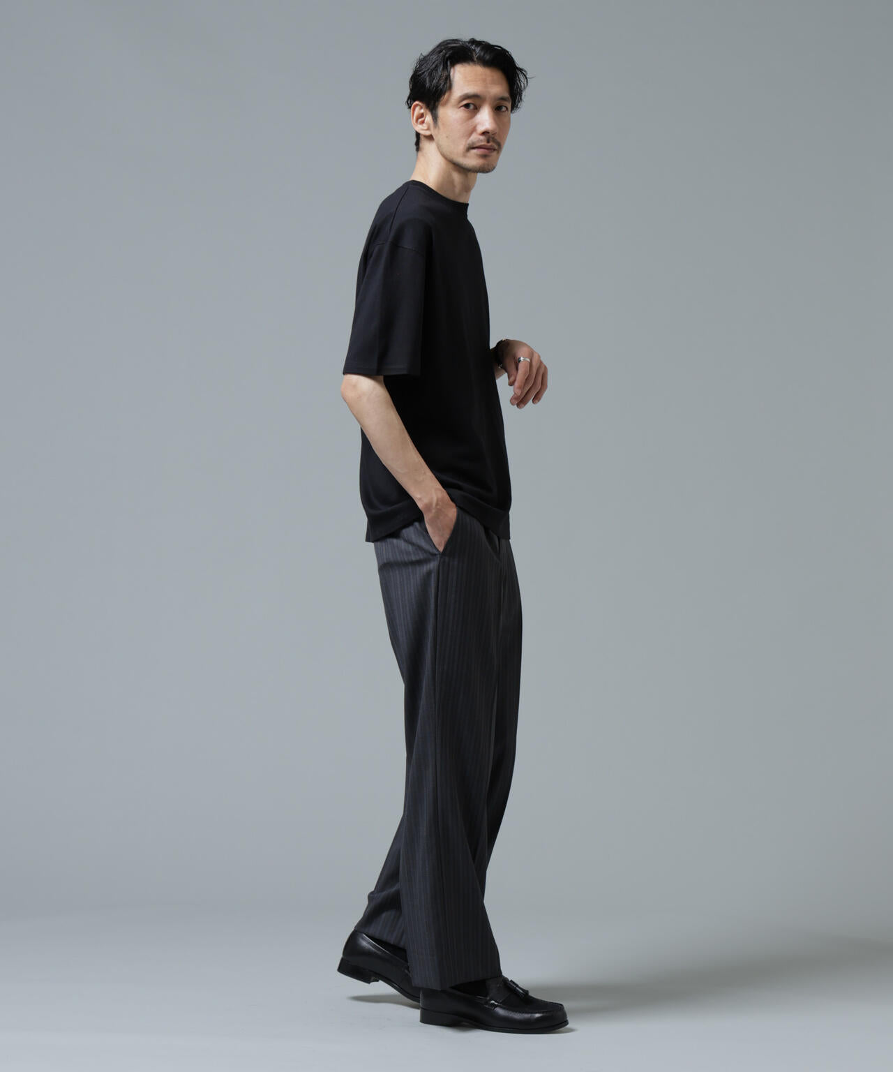「Brooks Brothers別注」Anti Soaked(R) 汗染み防止 クルーネック ビッグシルエットTシャツ