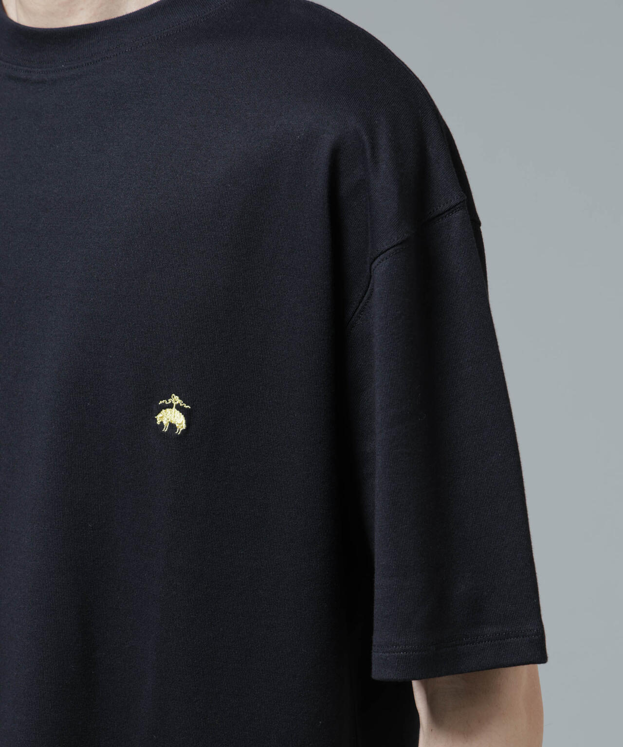 「Brooks Brothers別注」Anti Soaked(R) 汗染み防止 クルーネック ビッグシルエットTシャツ