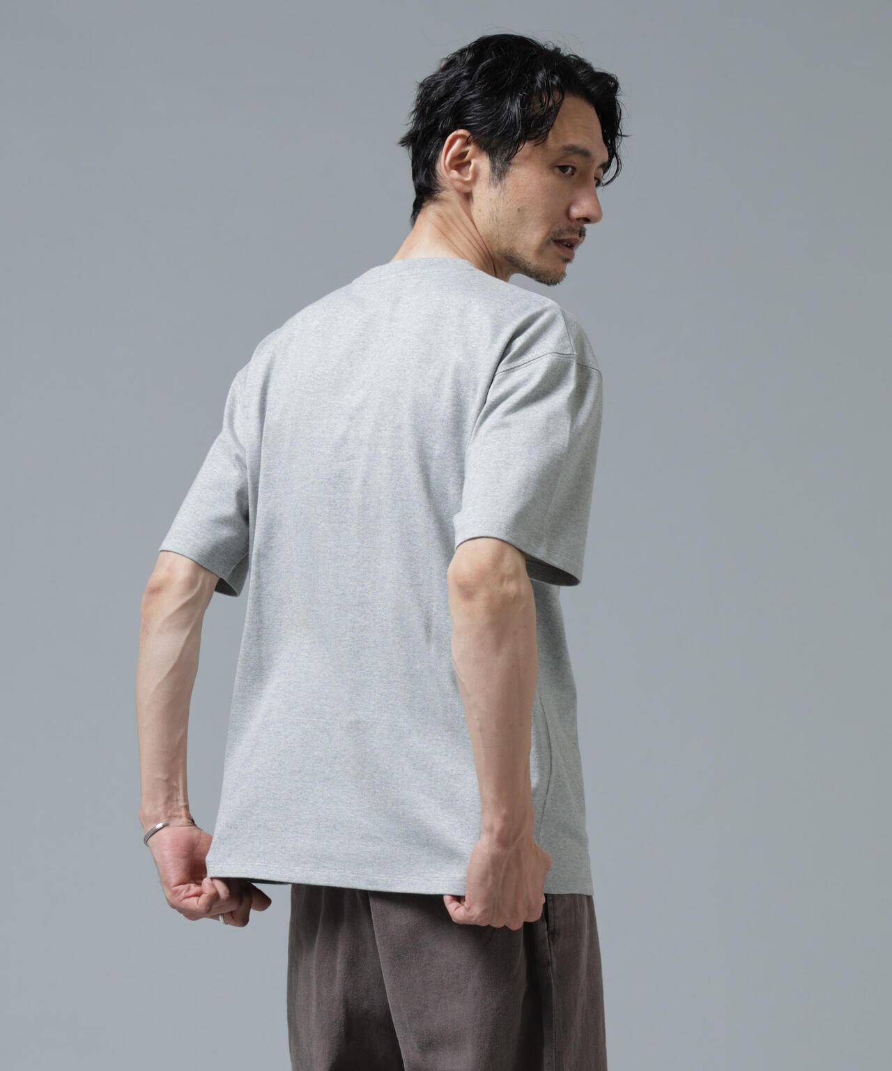 「Brooks Brothers別注」Anti Soaked(R) 汗染み防止 クルーネック ビッグシルエットTシャツ