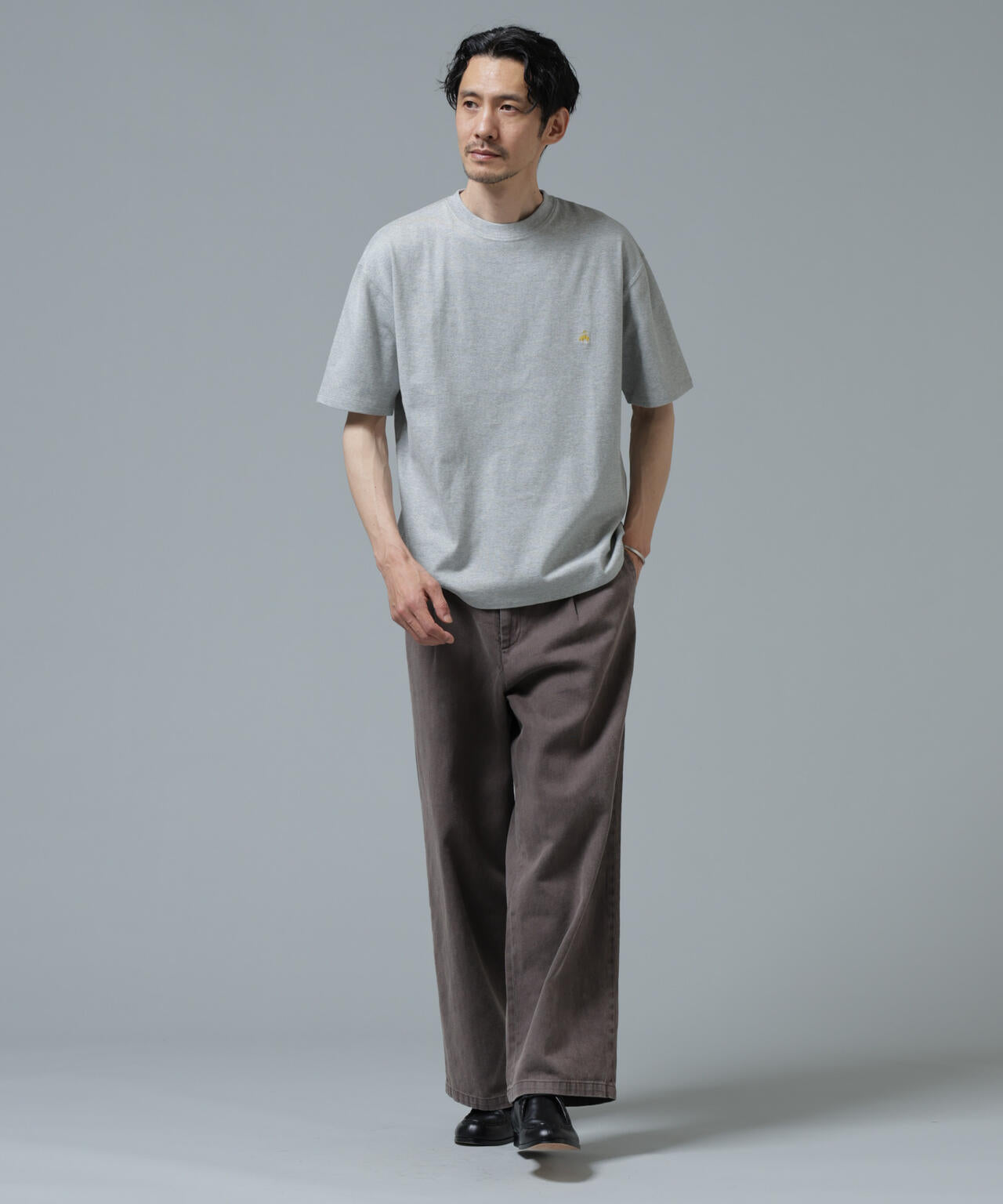 「Brooks Brothers別注」Anti Soaked(R) 汗染み防止 クルーネック ビッグシルエットTシャツ