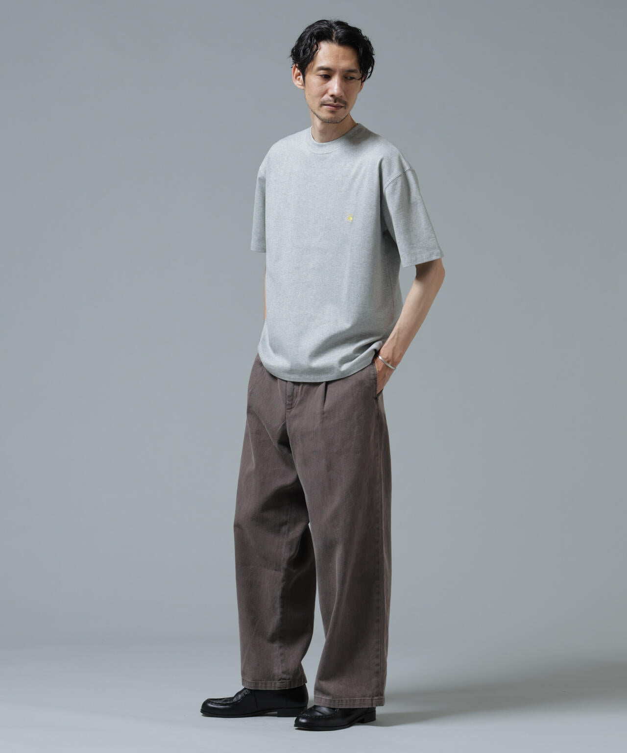 「Brooks Brothers別注」Anti Soaked(R) 汗染み防止 クルーネック ビッグシルエットTシャツ