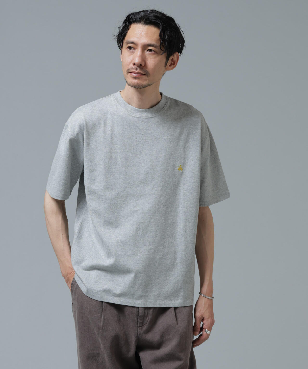 「Brooks Brothers別注」Anti Soaked(R) 汗染み防止 クルーネック ビッグシルエットTシャツ