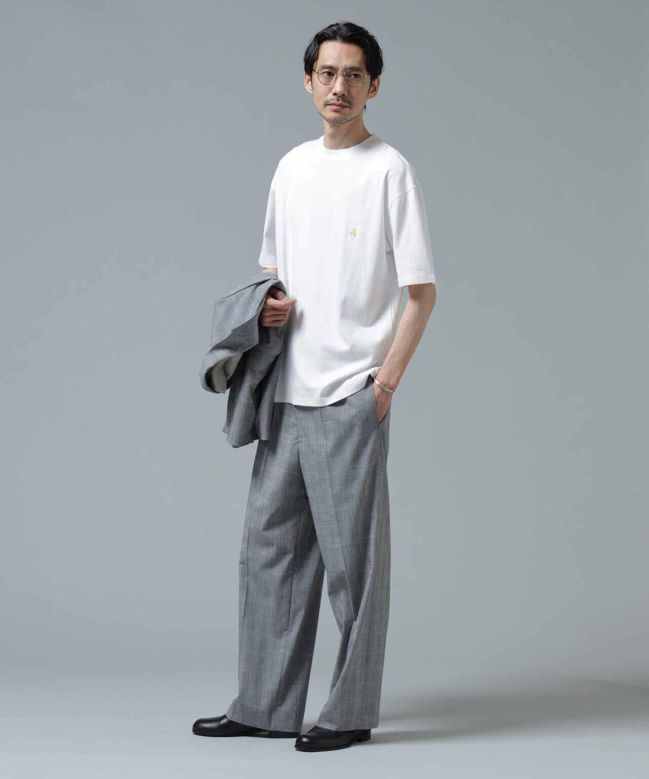 「Brooks Brothers別注」Anti Soaked(R) 汗染み防止 クルーネック ビッグシルエットTシャツ