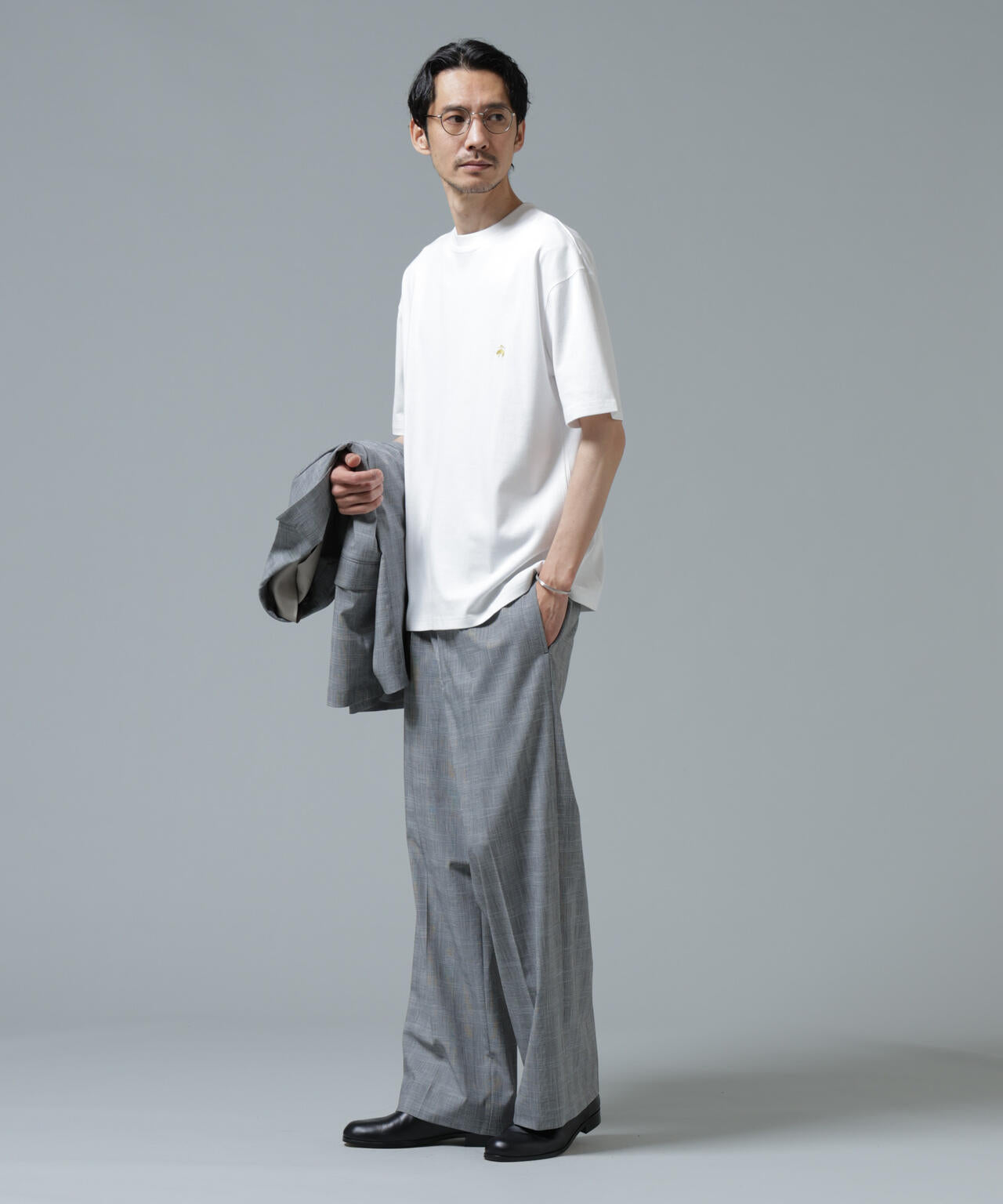「Brooks Brothers別注」Anti Soaked(R) 汗染み防止 クルーネック ビッグシルエットTシャツ