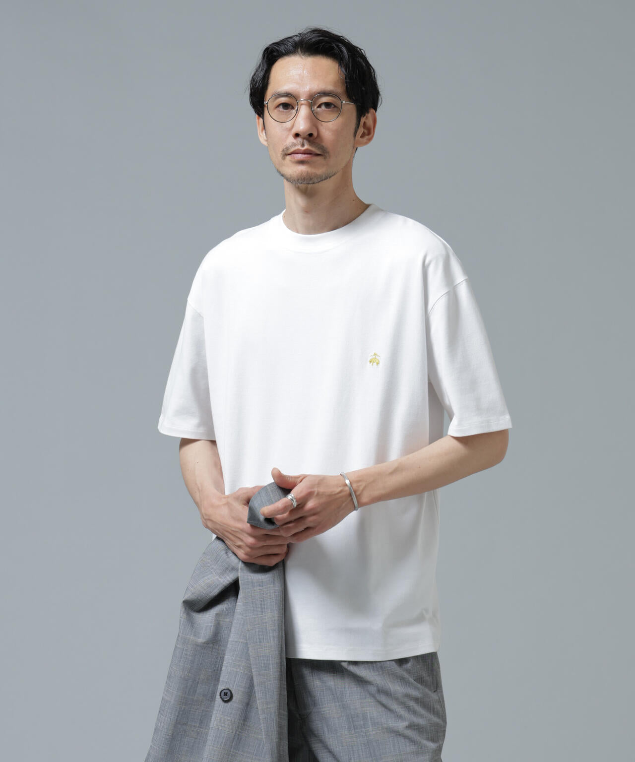 「Brooks Brothers別注」Anti Soaked(R) 汗染み防止 クルーネック ビッグシルエットTシャツ