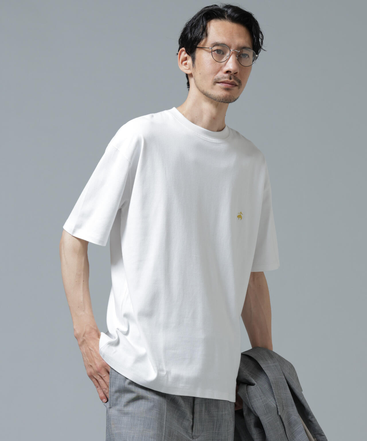 「Brooks Brothers別注」Anti Soaked(R) 汗染み防止 クルーネック ビッグシルエットTシャツ
