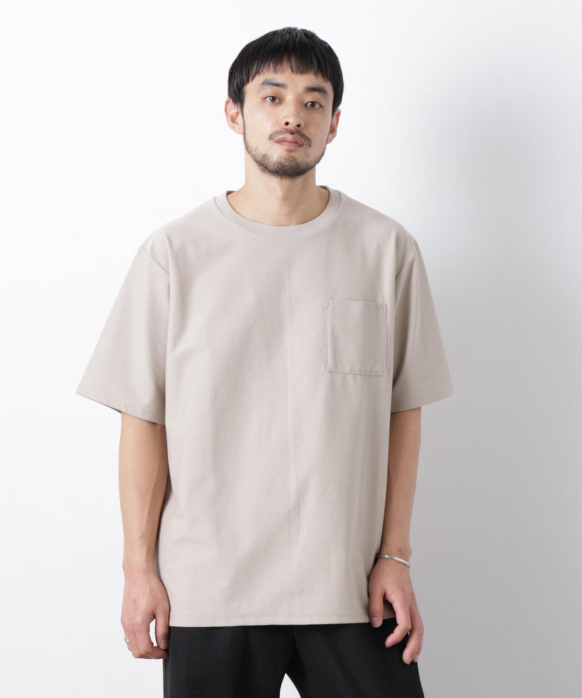 「Meaningful Continuity」coveross(R) ツイル調 冷感プレーティング天竺 ポケットTシャツ