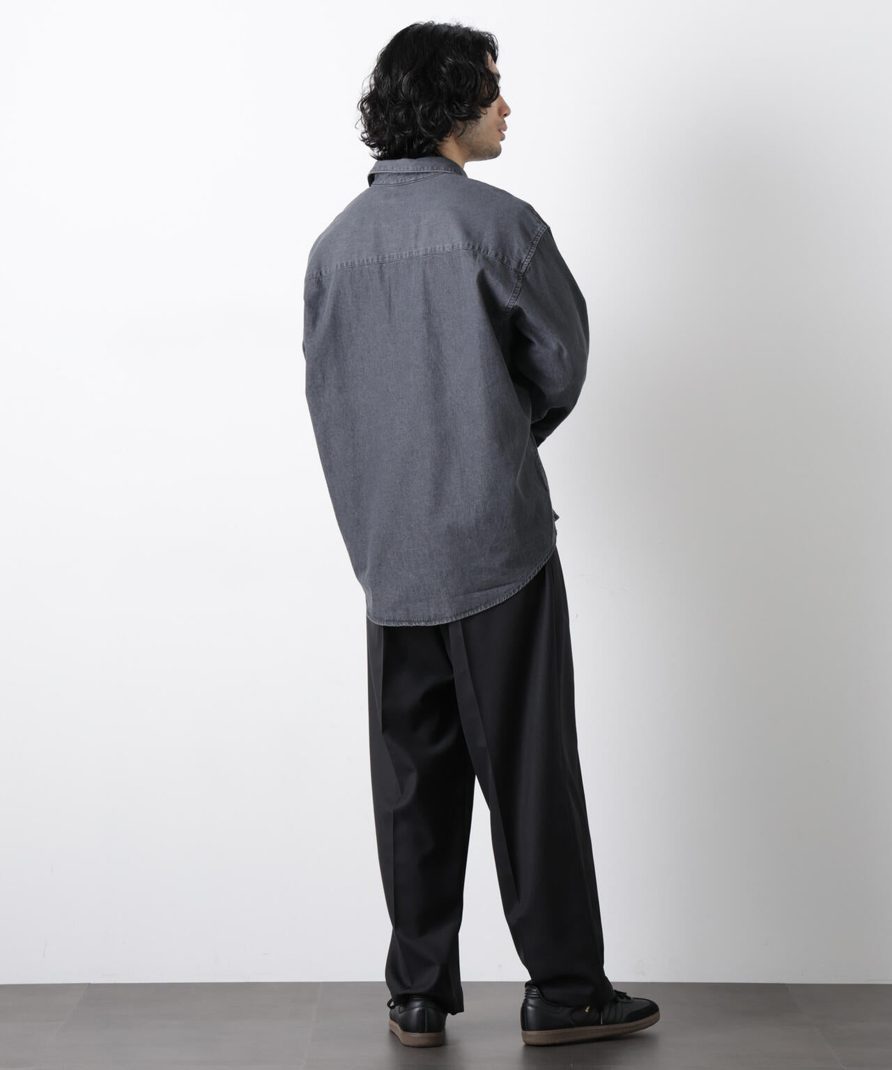 「大人のワイドパンツ」ドライギャバワイドイージースラックス