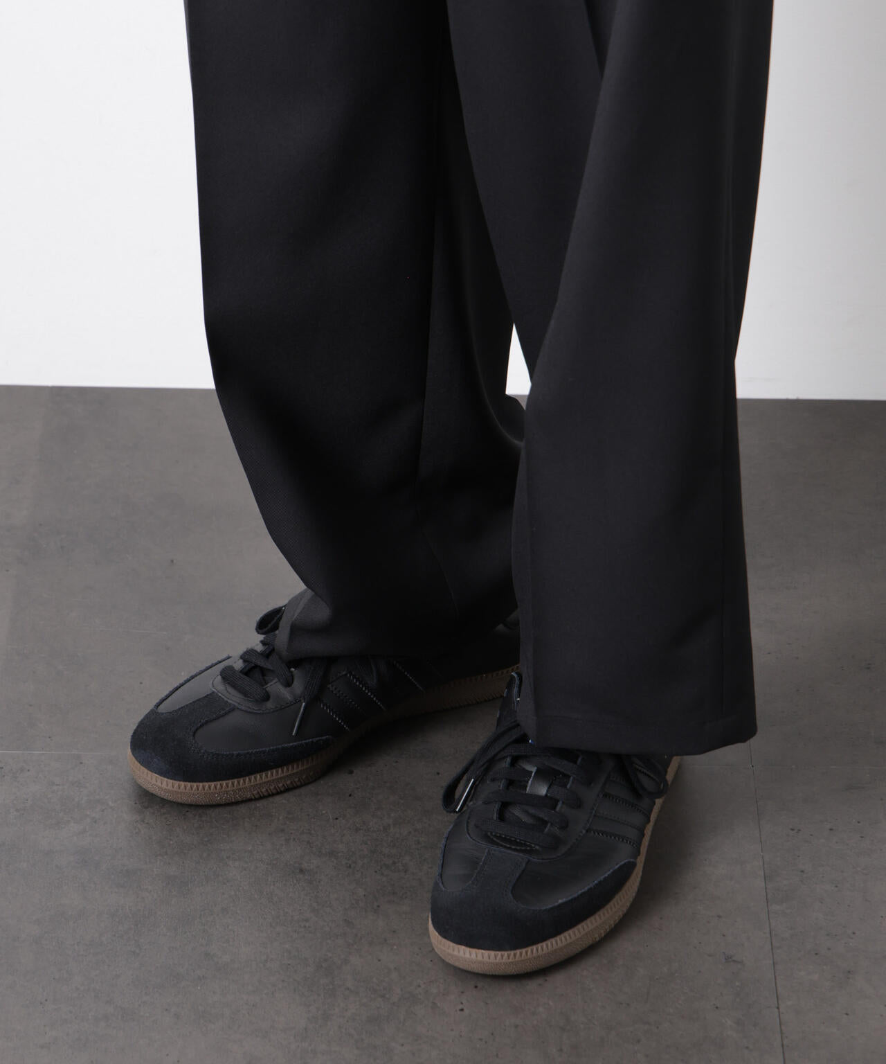 「大人のワイドパンツ」ドライギャバワイドイージースラックス