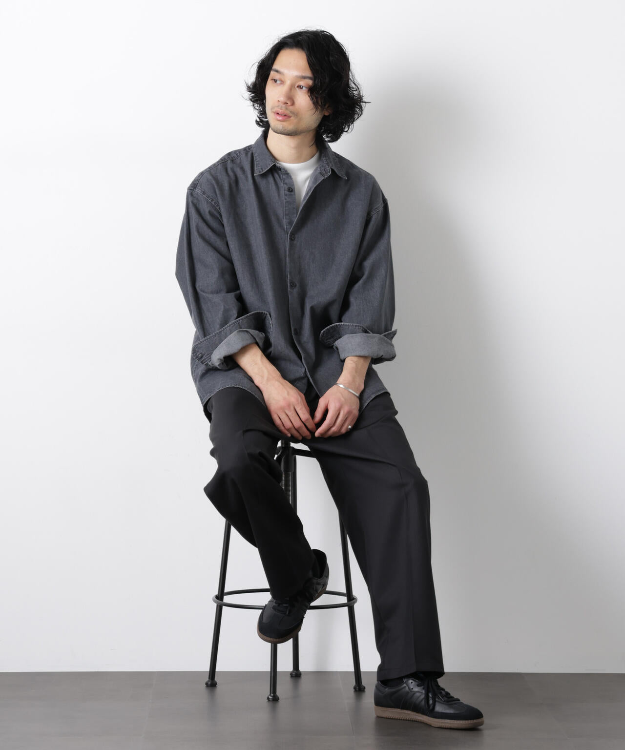 「大人のワイドパンツ」ドライギャバワイドイージースラックス