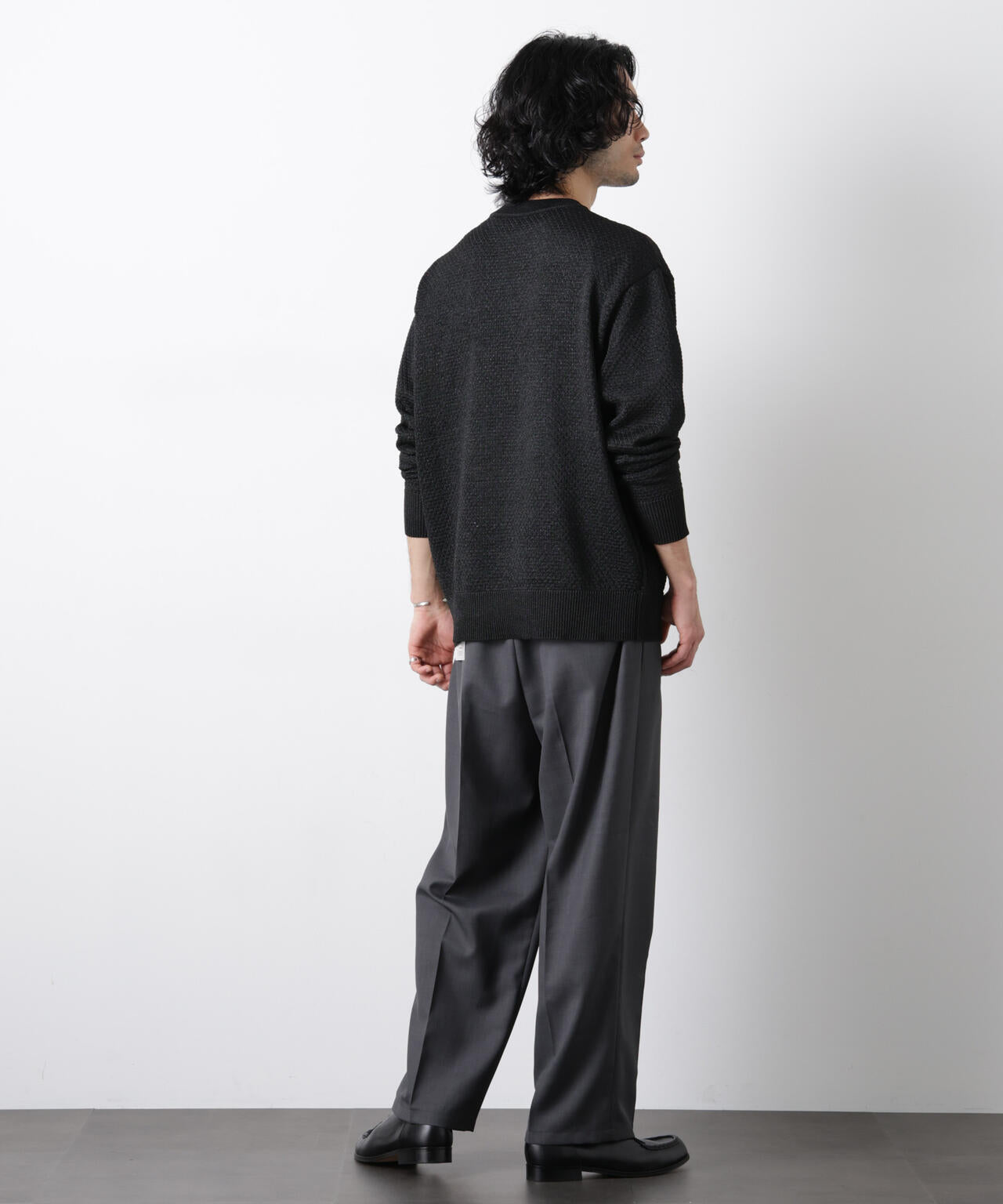 「大人のワイドパンツ」ドライギャバワイドイージースラックス