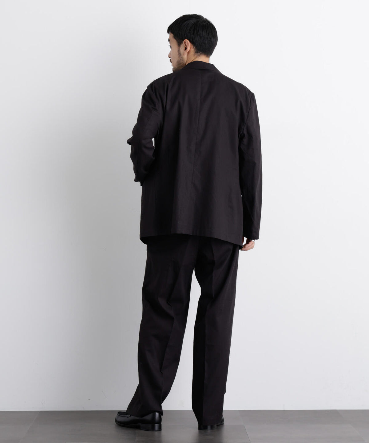 「FRENCH LINEN」 リネンコットンストレートパンツ(セットアップ可)