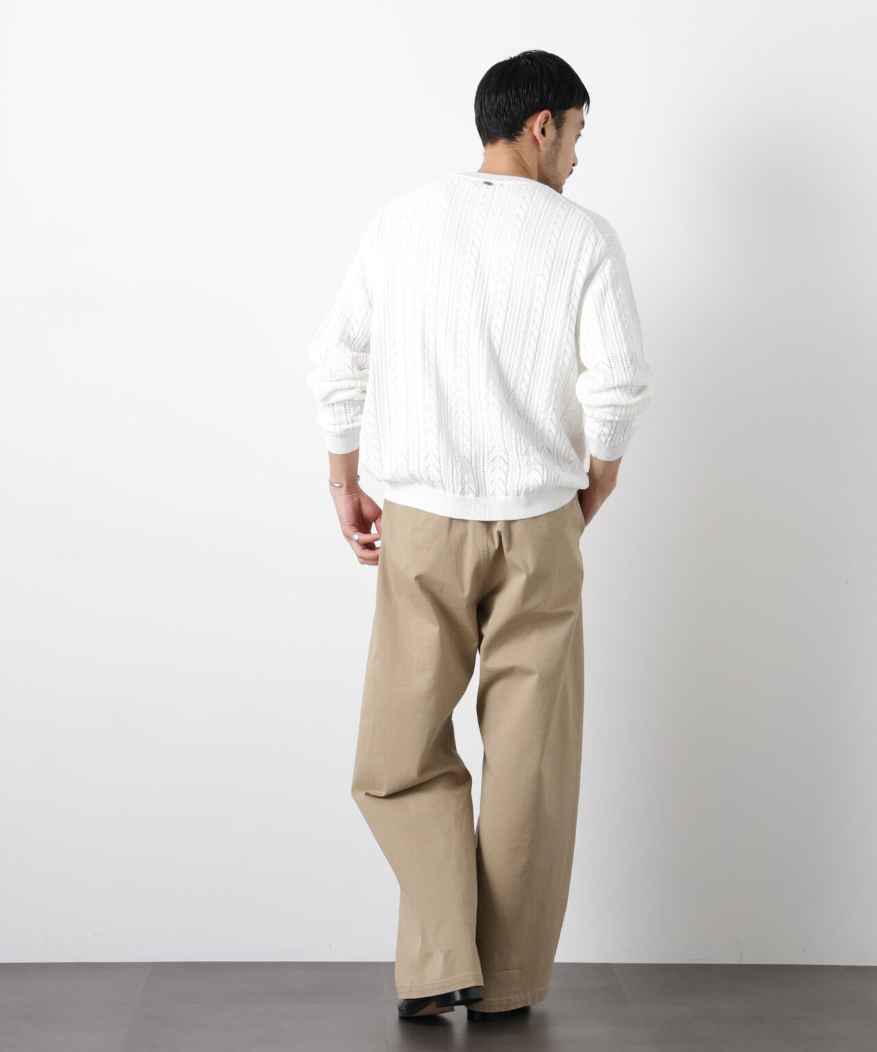 「ASSEMBLANC」ベルテッド3Dパンツ