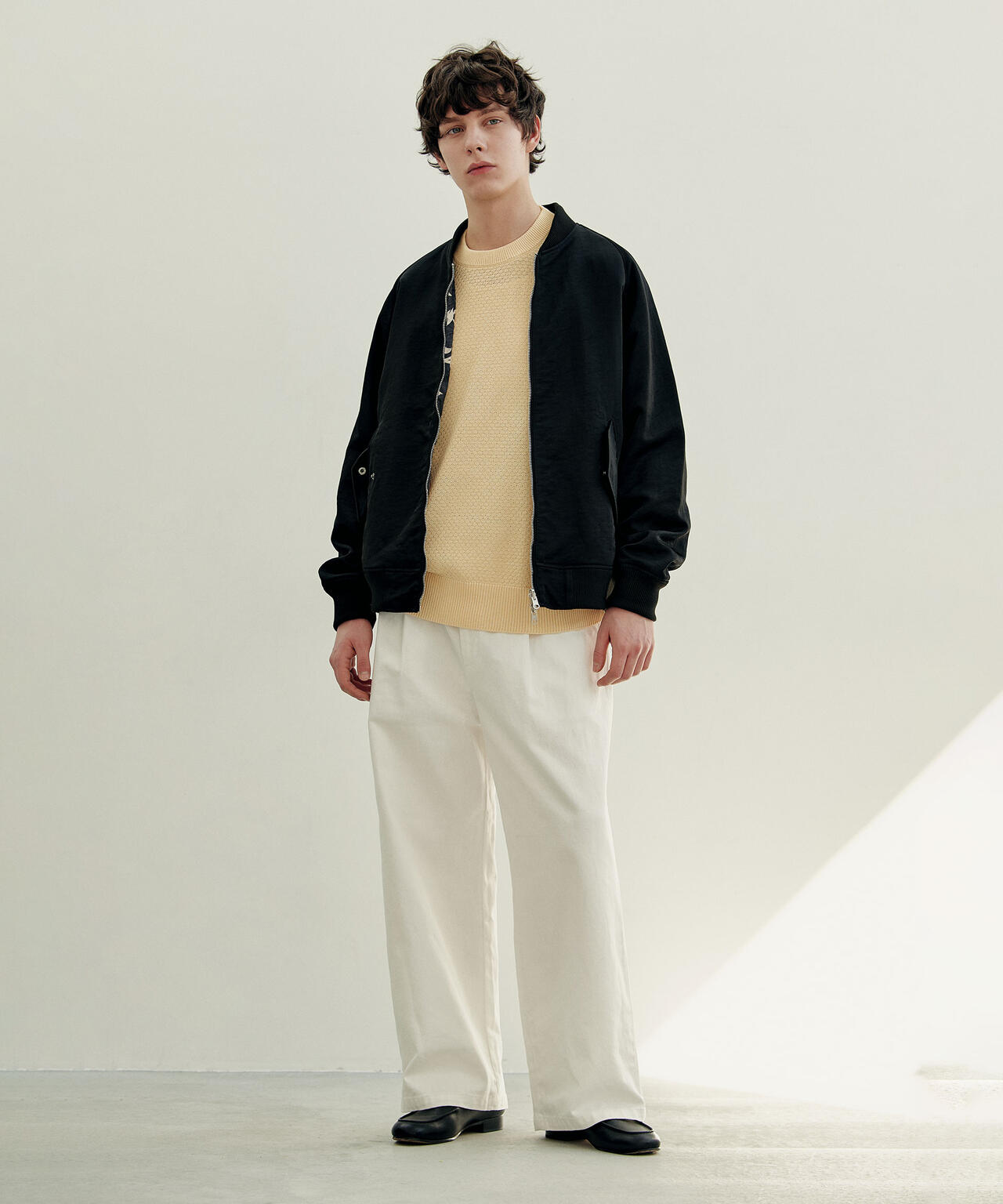 「OtoNANO」大人のワイドデニムパンツ