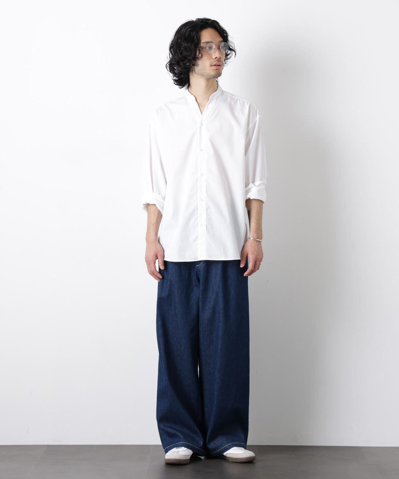 「OtoNANO」大人のワイドデニムパンツ
