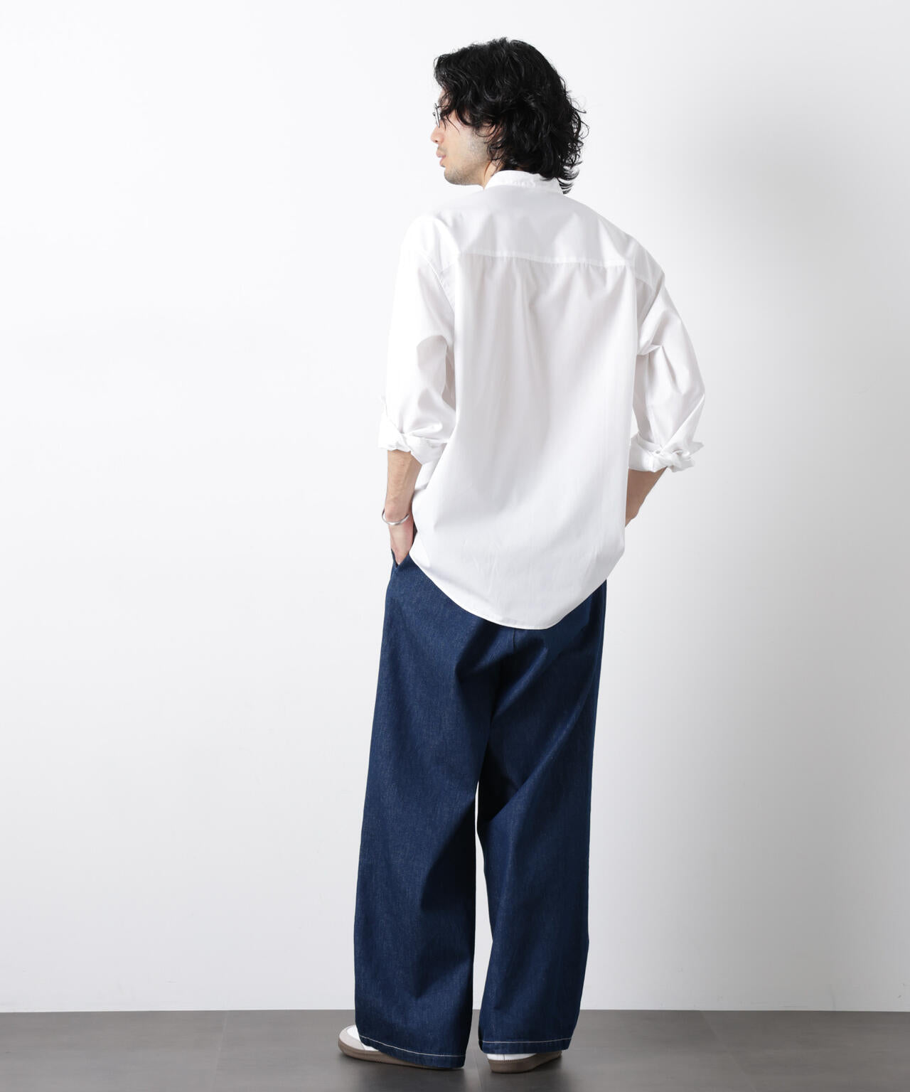 「OtoNANO」大人のワイドデニムパンツ