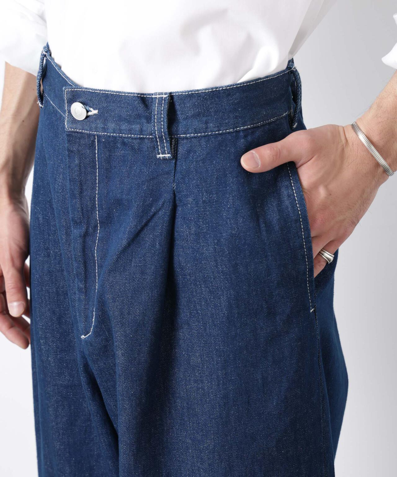 「OtoNANO」大人のワイドデニムパンツ