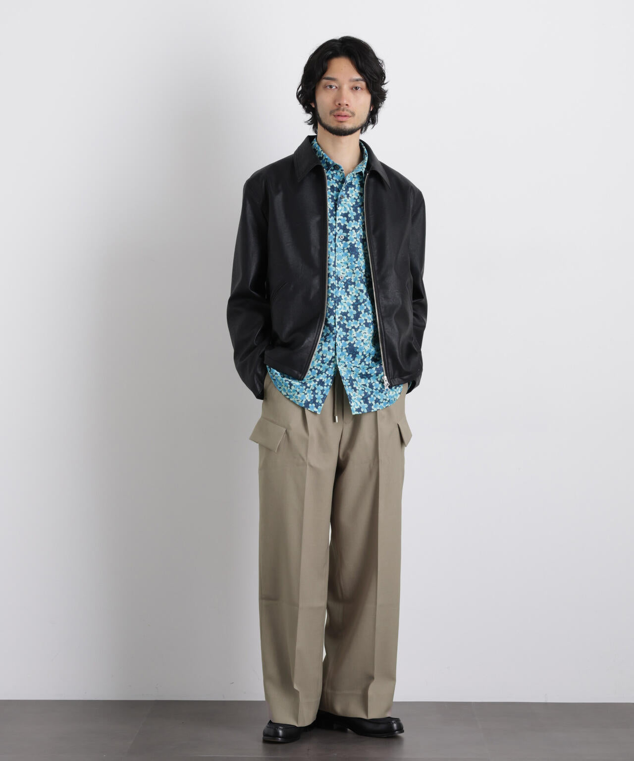 「Gavante」ドライギャバワイドカーゴパンツ