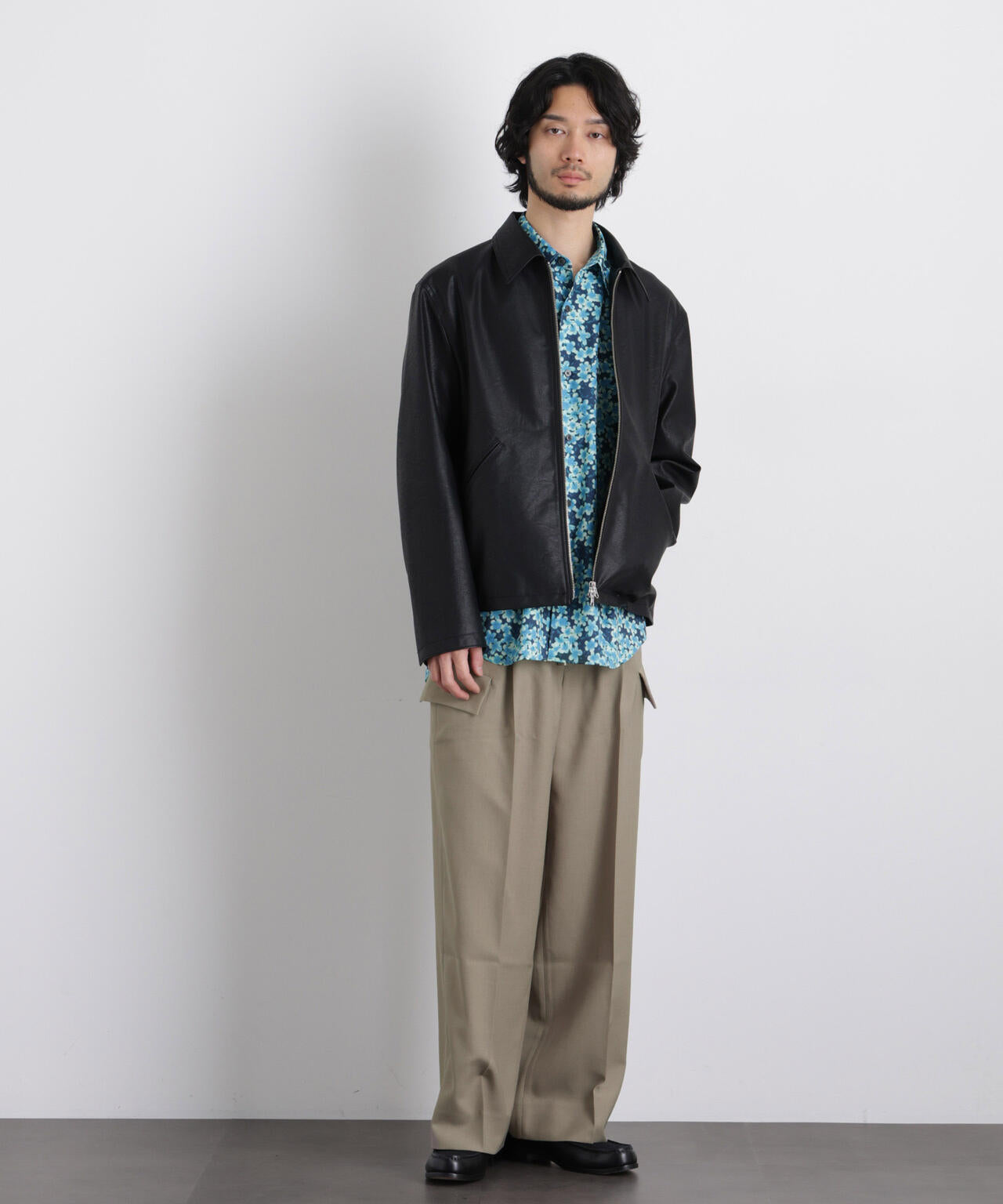 「Gavante」ドライギャバワイドカーゴパンツ