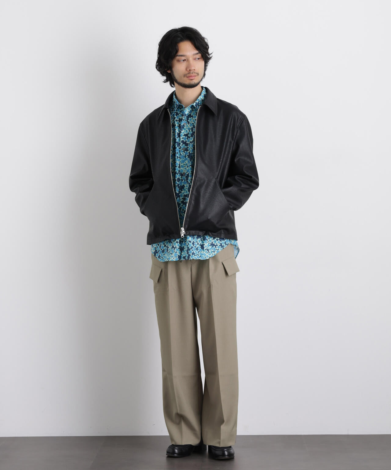 「Gavante」ドライギャバワイドカーゴパンツ