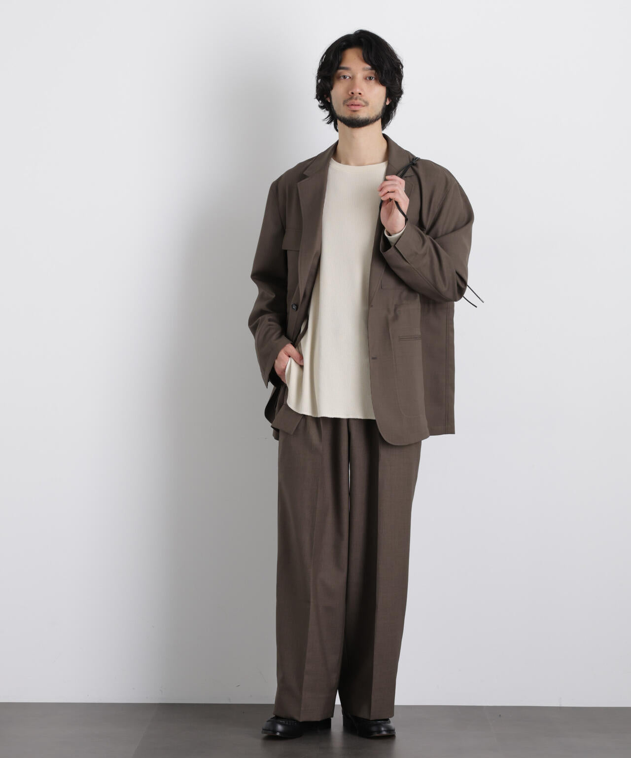 「Gavante」ドライギャバワイドカーゴパンツ