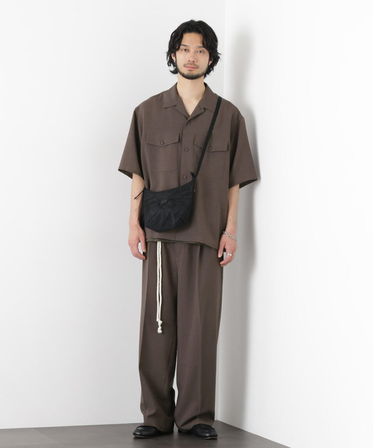 「メランジドライ」ワイドスラックス(セットアップ可)
