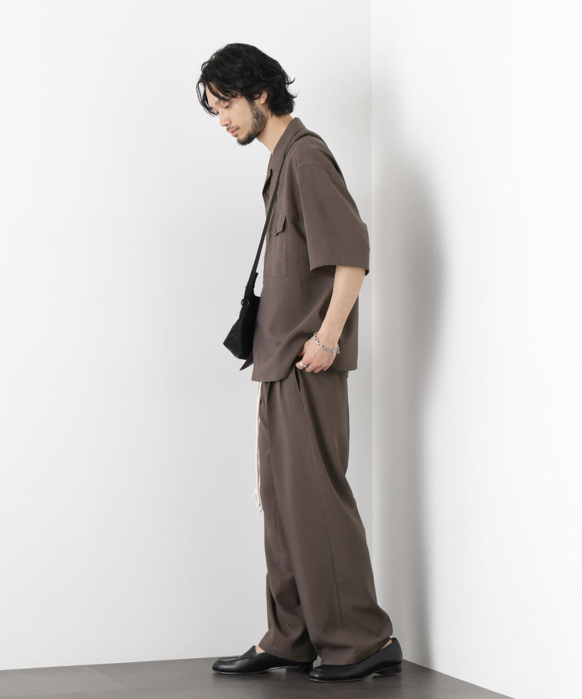 「メランジドライ」ワイドスラックス(セットアップ可)