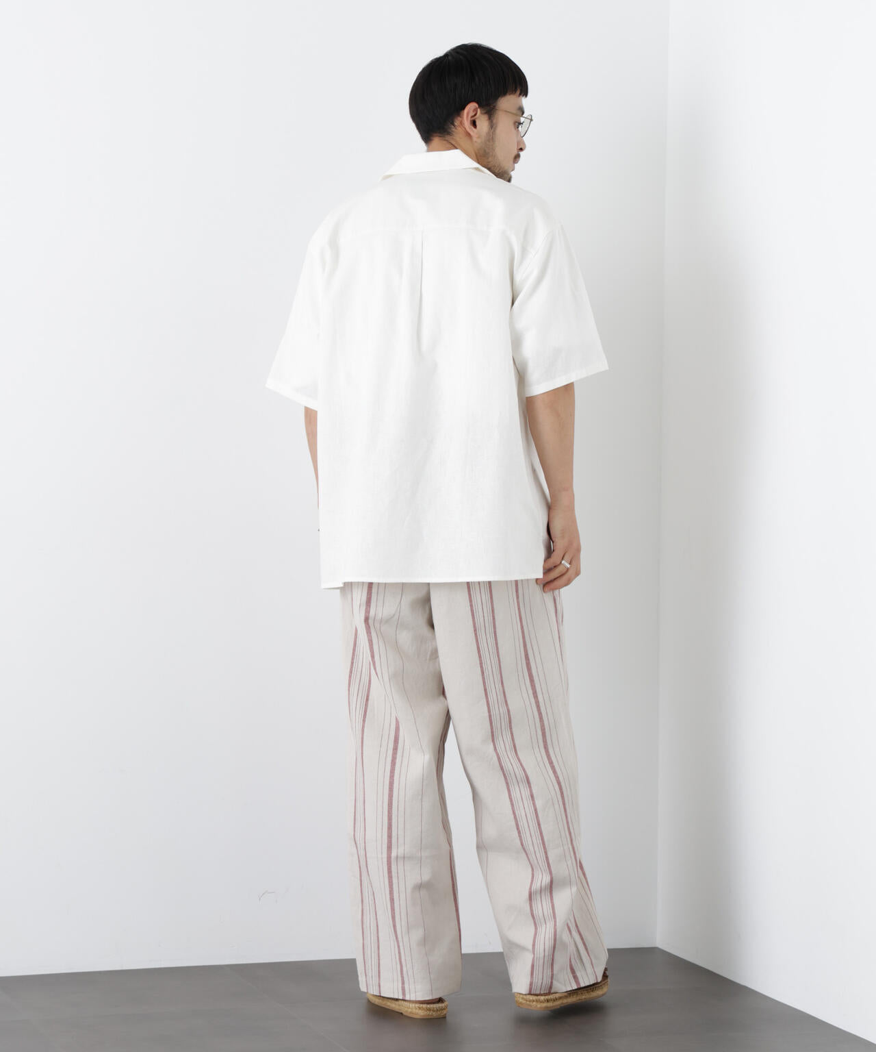 「FRENCH LINEN」 ストライプスラックス